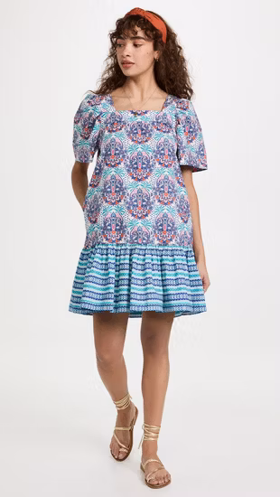 Printemps et été usine OEM haute qualité frais vert imprimé floral nouvelle mode chemise robe