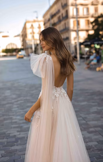Yc469 robe de mariée smoking simple de style français avec une épaule dénudée